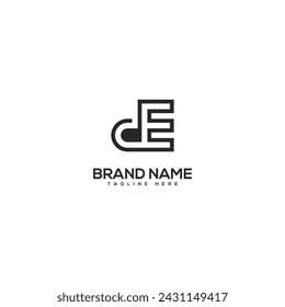 Modern letter DE ED logo design vector template. Initials monogram icon.