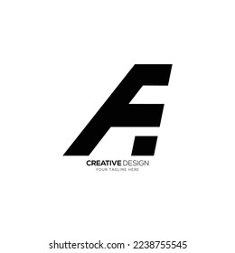 Modern letter design F A branding logo