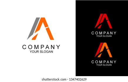 Modern letter A design for the logo