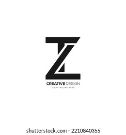 Modern letter design T L Z creative logo