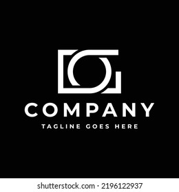 modern letter DG or GD monogram vector logo design