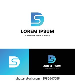 Modern Letter DS Logo Design