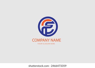 modern letter E abstract logo template, colorful, letter e logo for technology brand identity symbol mark design