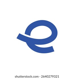 Modern letter E abstract logo template,  brand identity symbol mark design.