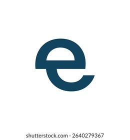 Modern letter E abstract logo template,  brand identity symbol mark design.