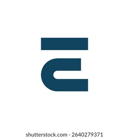 Modern letter E abstract logo template,  brand identity symbol mark design.