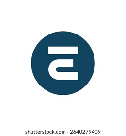 Modern letter E abstract logo template,  brand identity symbol mark design.
