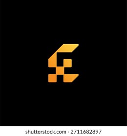 Modern Letter E and Bird or Letter E fly logo concept vector icon