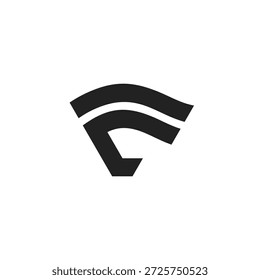 Logo des modernen Buchstabens E 