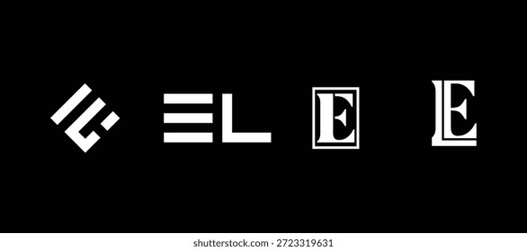 Sammlung moderner E L-Logos