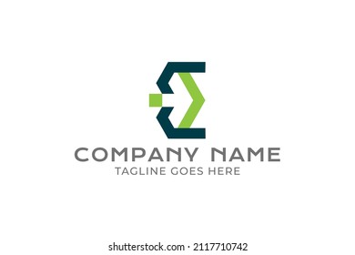 Modernes Logo-Design für Buchstaben e, Management-Logo-Vorlage, Pfeil-Logo, Technologie-Logo-Vorlage