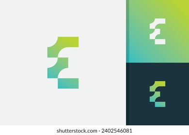 modern letter e logo design icon vector template