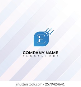 Modern Letter E technology Logo Design