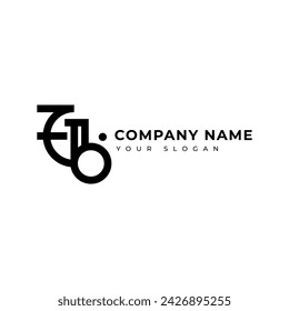 Modern Letter Eb logo vector design template