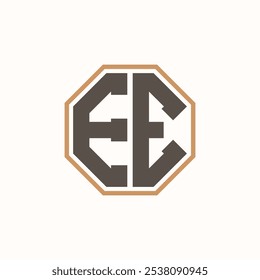 Modern Letter EE Logo für Corporate Business Markenidentität. Kreatives E-Logo-Design.