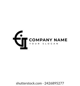 Modern Letter Ei logo vector design template