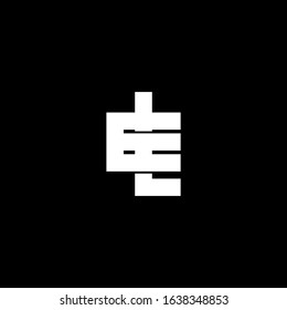 modern letter EL monogram logo