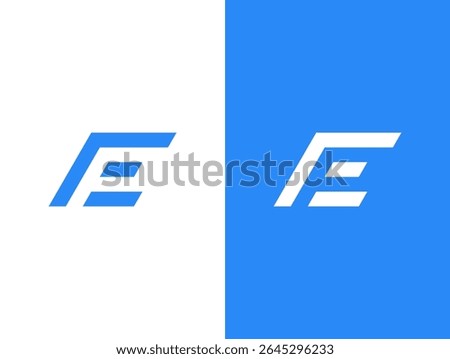 modern letter EP or Letter PE logo concept vector icon