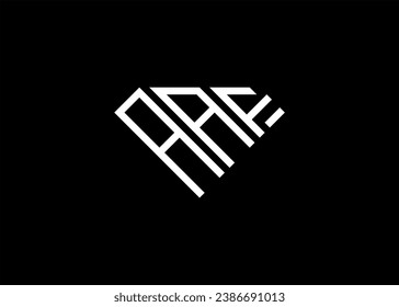 Modern letter A A F diamond shape logo And initial monogram A A F letter logo vector template