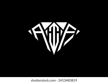 Modern letter A I F diamond shape logo And initial monogram A I Fletter logo vector template