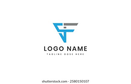 modern Letter f j -j logo design