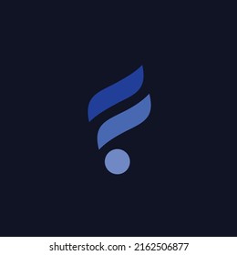 Modern letter F logo design. Vector illustration of Modern f letter and Technology. vintage logo design vector icon template
