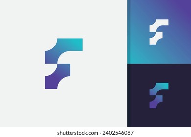 modern letter f logo design icon vector template