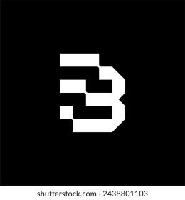modern letter FB or BF logo concept vector