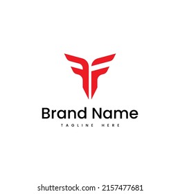 Modern Letter FF Logo Template