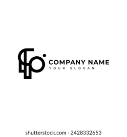 Moderne Letter fp Logo Vektor Design Vorlage
