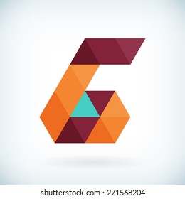 Modern letter G icon flat design element template. isolated.