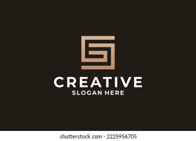 Modern letter G logo design inspiration. Smart initial G concept.