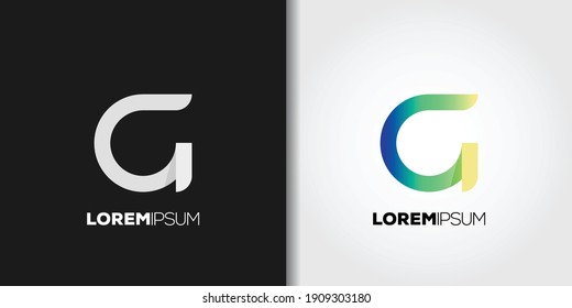 modern letter g logo set idea template vector