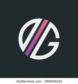 logotipo moderno de letra g con concepto sencillo.
