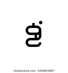 
Moderne Letter g Logo Vektorgrafik Design Vorlage
