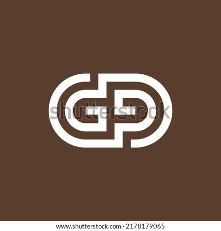 modern letter G and P logo. letter GP ambigram logo. initial GP tech logo