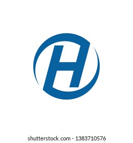 Modern Letter H Icon Logo Design Template for technology finance business health company with modern high end look