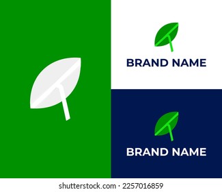 Modern Letter H Leaf Logo