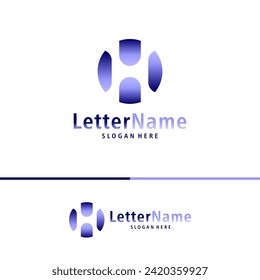 Modern letter H logo design vector. Creative H logo concepts template