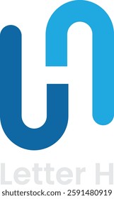 Modern Letter H Logo design