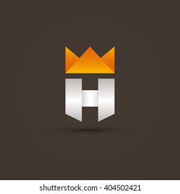 modern letter H logo design template, vector graphic