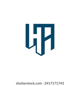  modern Letter HA Logo vector design