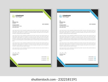 Modern letter head design template for your project.
minimal corporate letterhead template design. Corporate Letterhead Template Abstract Design.