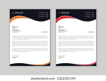 Plantilla moderna de diseño de cabecera de letra para su proyecto.
diseño de plantilla de membrete corporativo mínimo. Diseño abstracto de plantilla de membrete corporativa.