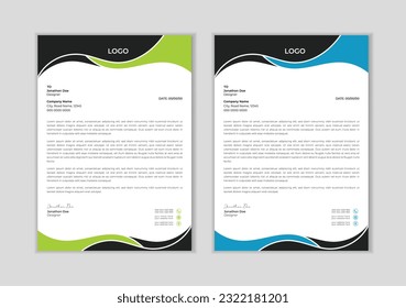 Modern letter head design template for your project.
minimal corporate letterhead template design. Corporate Letterhead Template Abstract Design.