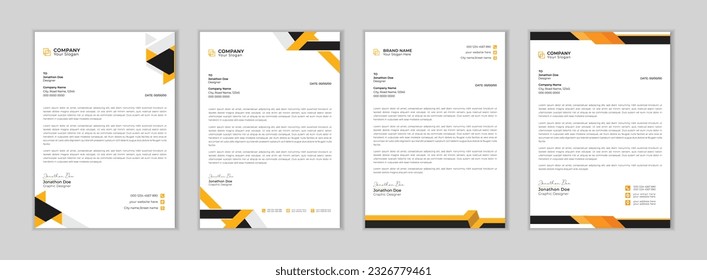 Modern letter head design template for your project. 
minimal corporate letterhead template design. Business letterhead bundle.