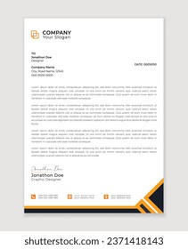 Modern letter head design template for your project. 
minimal corporate letterhead template design. Business letterhead  design template.