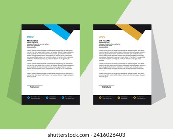 Modern Letter Head Design Template