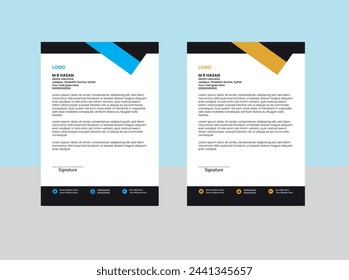 Modern Letter Head Design Template