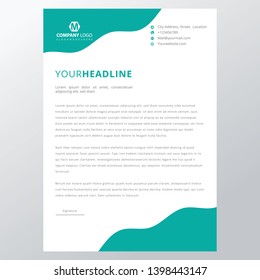 Modern Letter Head Pad Design/Clean Letterhead